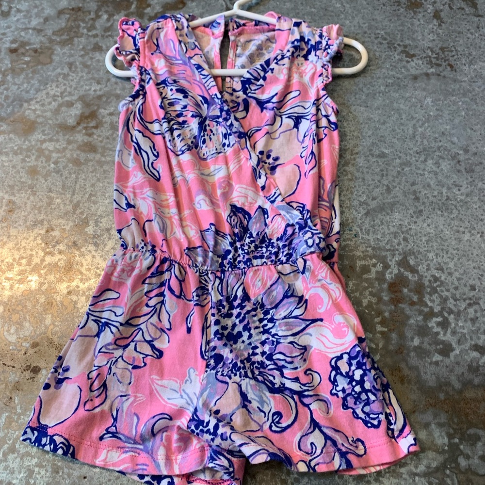 Lilly Pulitzer XS 2-3 Floral Romper Like New